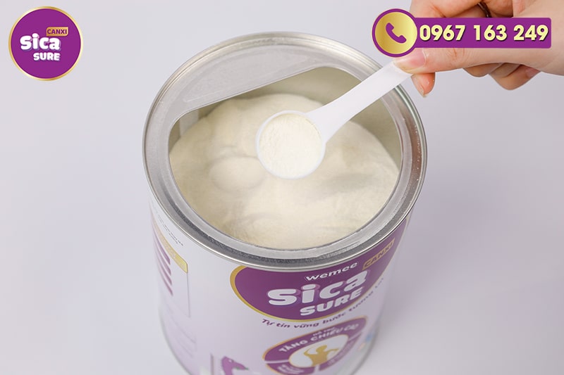 Bao bì, mẫu mã sữa Sica Sure Canxi