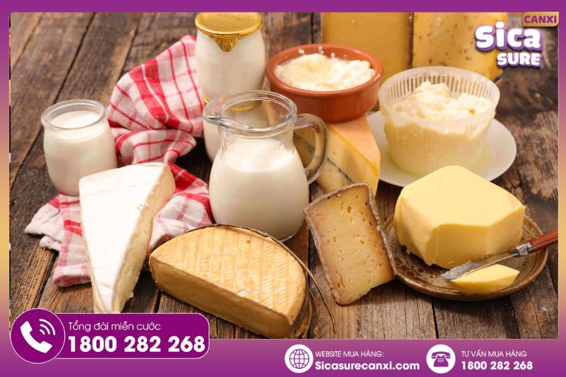 Sữa và các thực phẩm làm từ sữa chứa rất nhiều chất dinh dưỡng giúp tăng chiều cao 